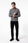 Men’s Winter Comfortable Fine Knit Quarter Zip Jumper