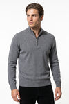 Men’s Winter Comfortable Fine Knit Quarter Zip Jumper