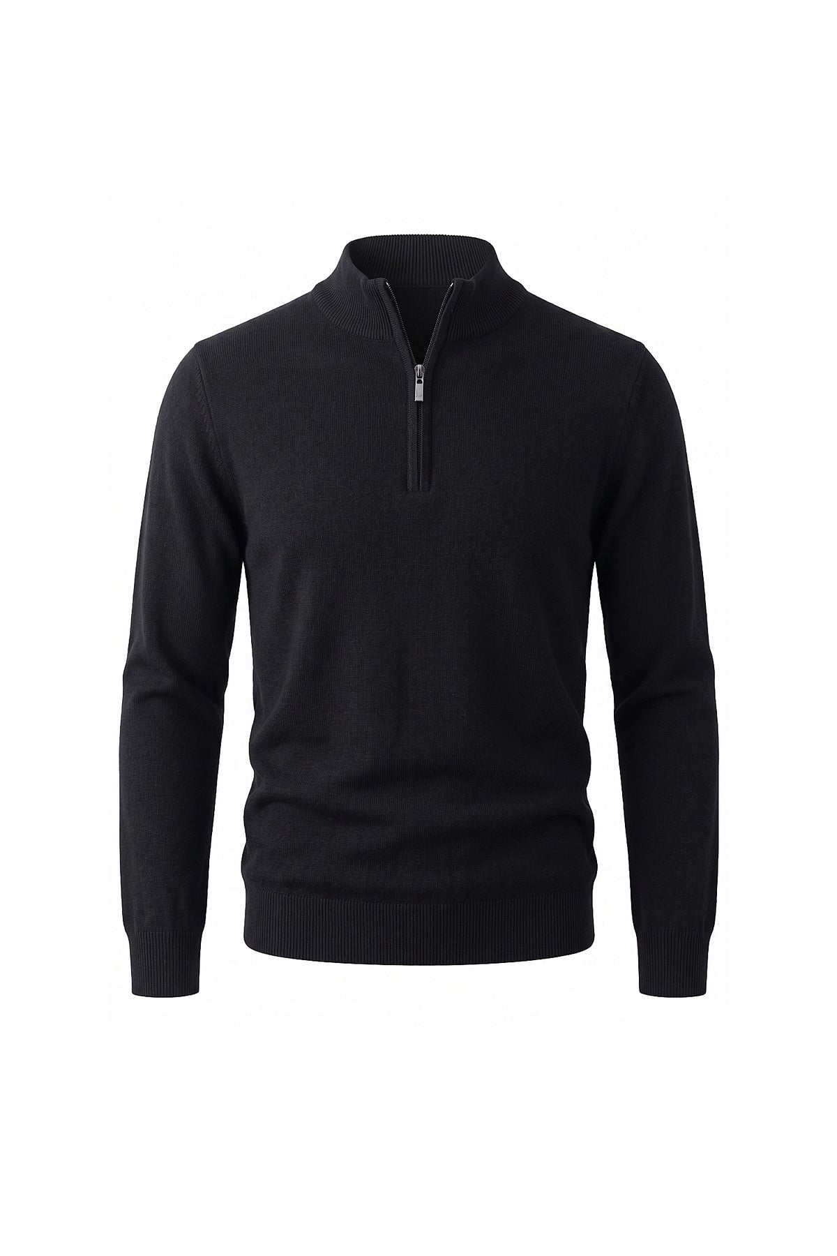 Men’s Winter Comfortable Fine Knit Quarter Zip Jumper