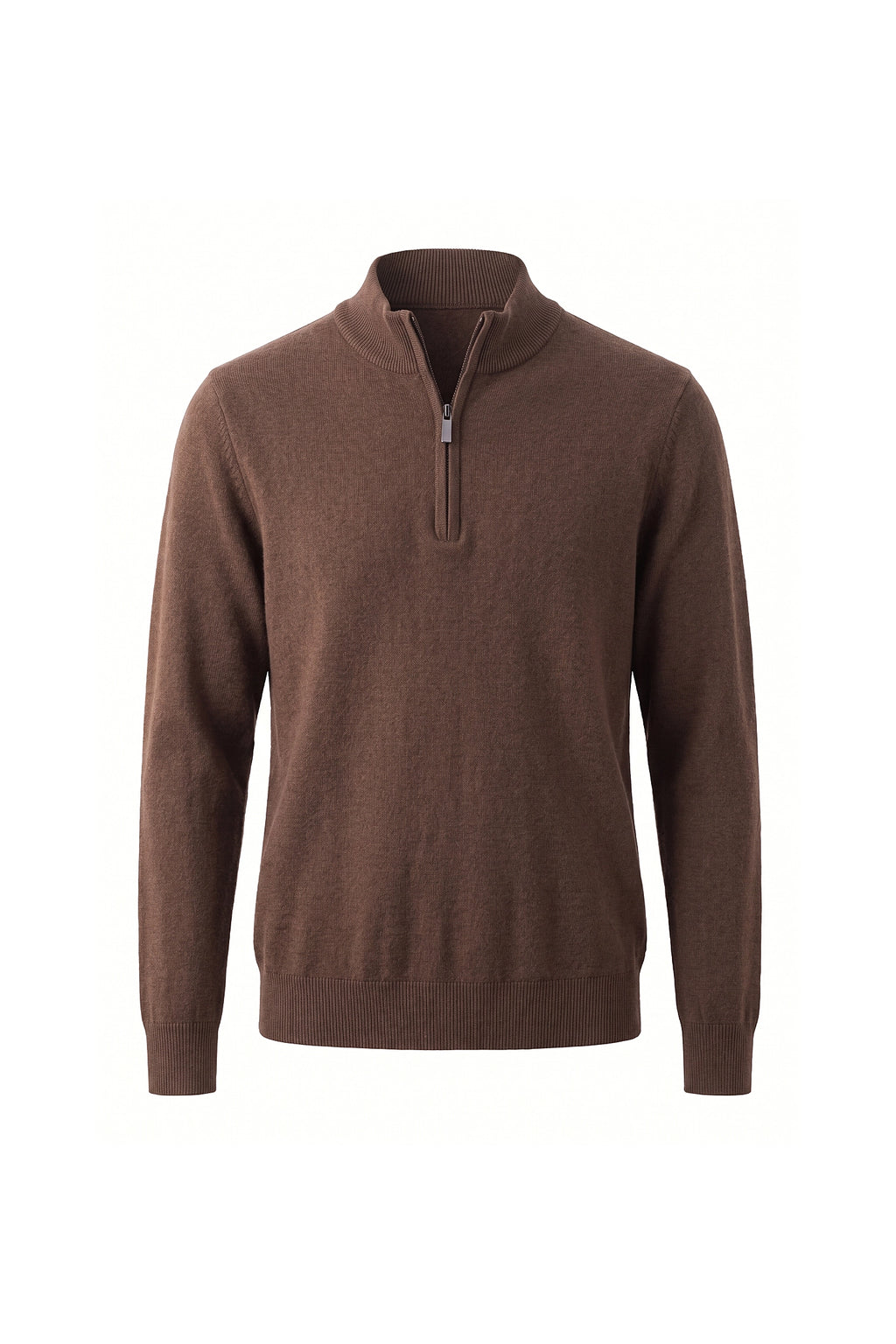 Men’s Winter Comfortable Fine Knit Quarter Zip Jumper