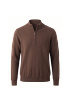 Men’s Winter Comfortable Fine Knit Quarter Zip Jumper
