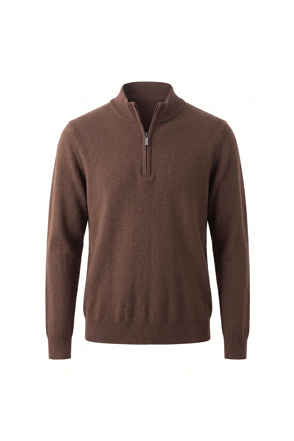 Men’s Winter Comfortable Fine Knit Quarter Zip Jumper