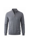 Men’s Winter Comfortable Fine Knit Quarter Zip Jumper