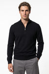 Men’s Winter Comfortable Fine Knit Quarter Zip Jumper