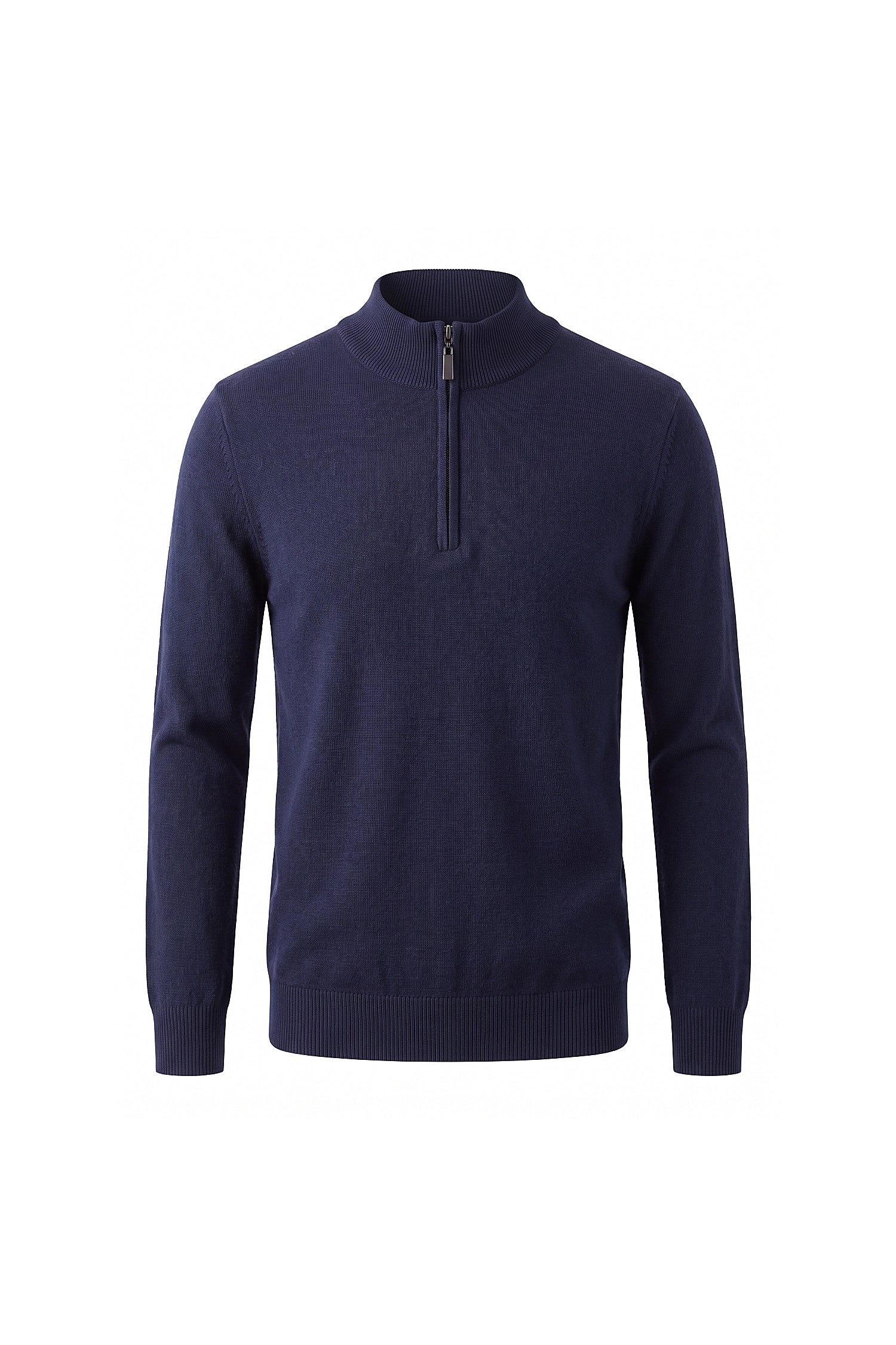 Men’s Winter Comfortable Fine Knit Quarter Zip Jumper