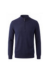 Men’s Winter Comfortable Fine Knit Quarter Zip Jumper