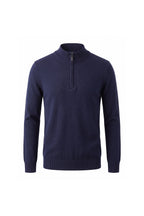 Men’s Winter Comfortable Fine Knit Quarter Zip Jumper
