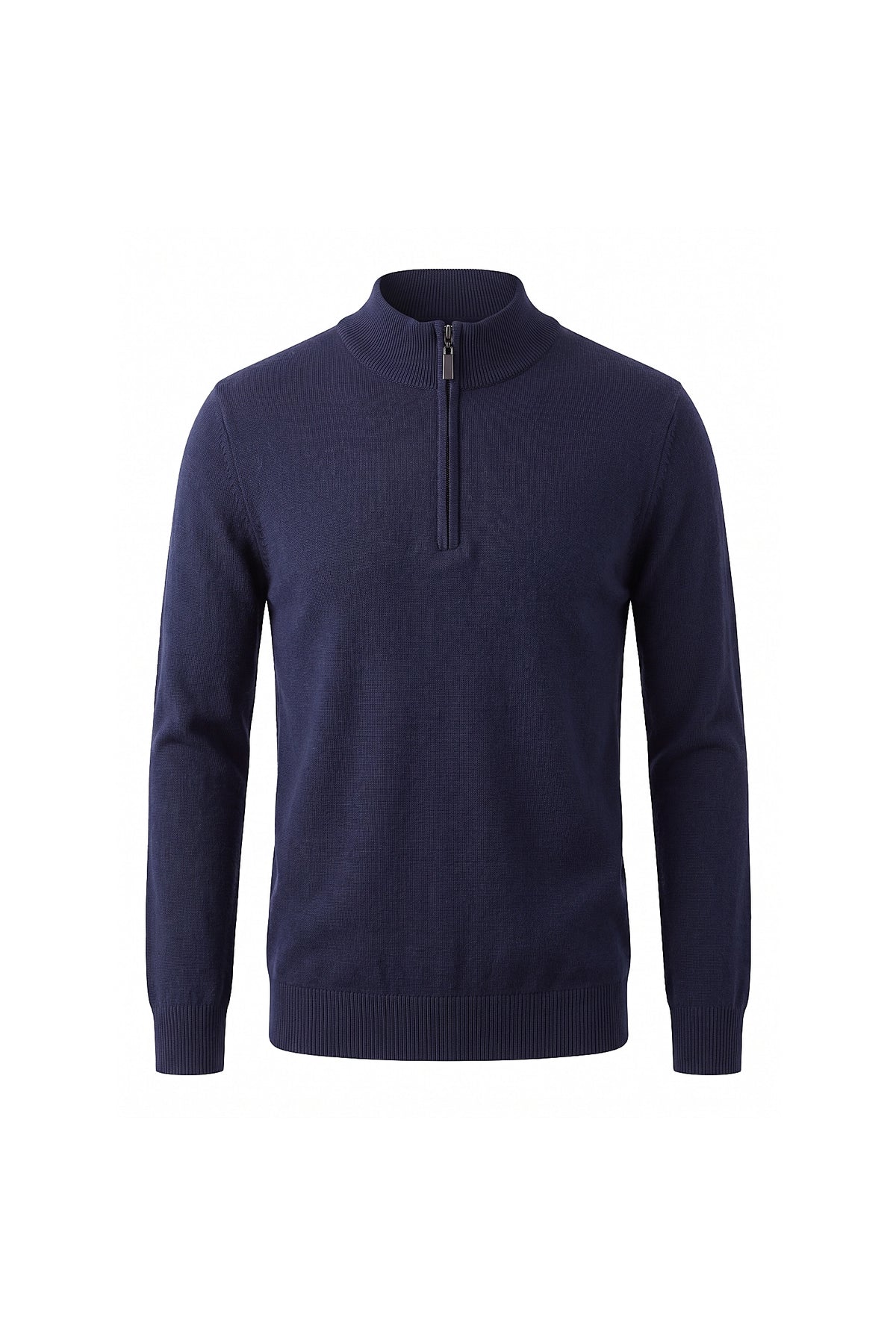 Men’s Winter Comfortable Fine Knit Quarter Zip Jumper