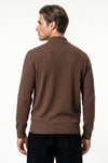 Men’s Winter Comfortable Fine Knit Quarter Zip Jumper