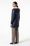 Women’s Winter Warm Fleece Lined Hooded Longline Puffer Coat