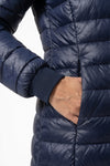 Women’s Winter Warm Fleece Lined Hooded Longline Puffer Coat