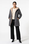 Women’s Winter Warm Fleece Lined Hooded Longline Puffer Coat