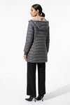 Women’s Winter Warm Fleece Lined Hooded Longline Puffer Coat