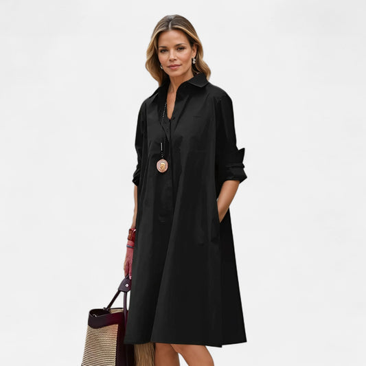 Caurelle | Everyday Pocket Shirt Dress – Effortless Style, All-Day Comfort