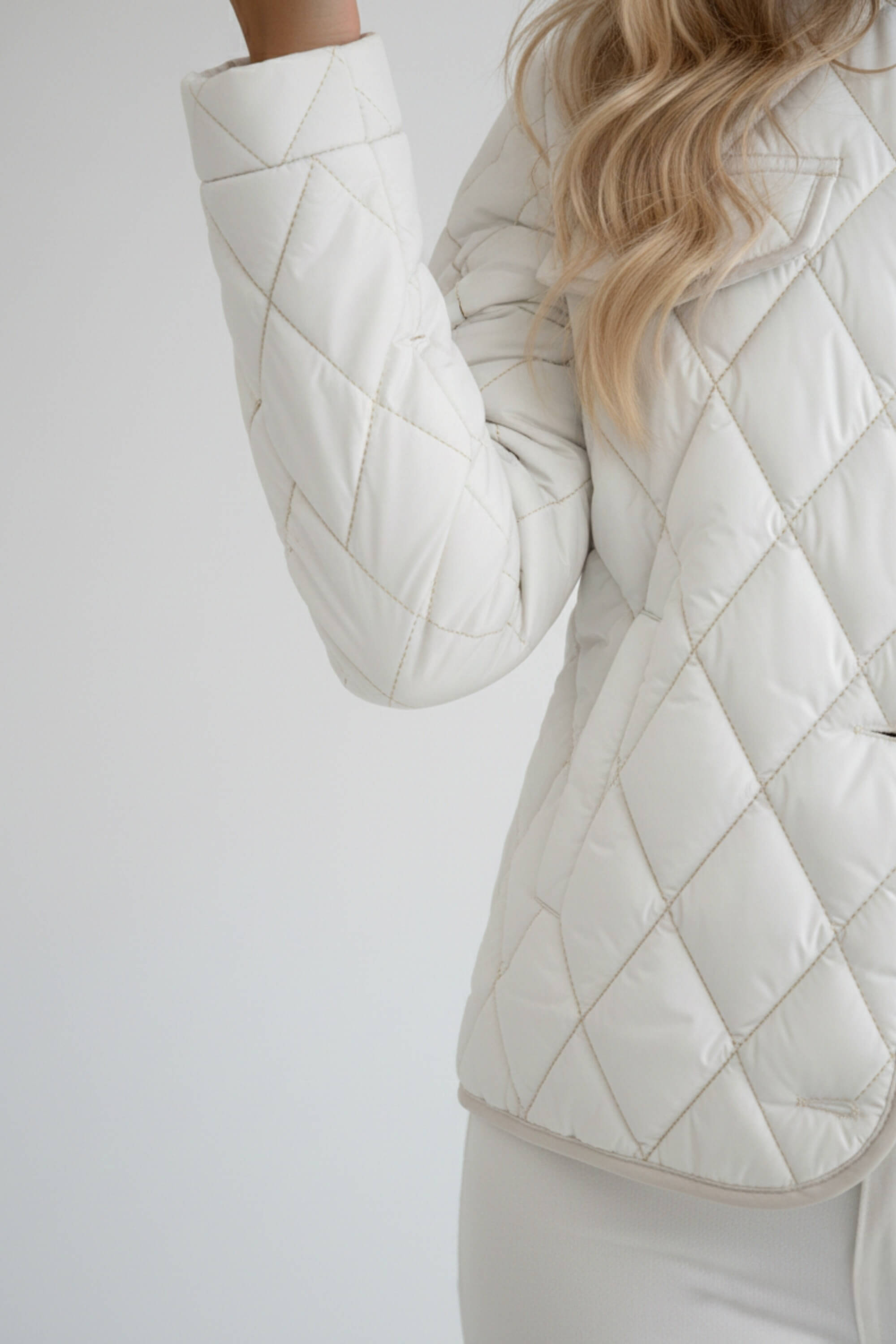 Caurelle | Women’s Collarless Quilted Padded Jacket | Autumn Winter