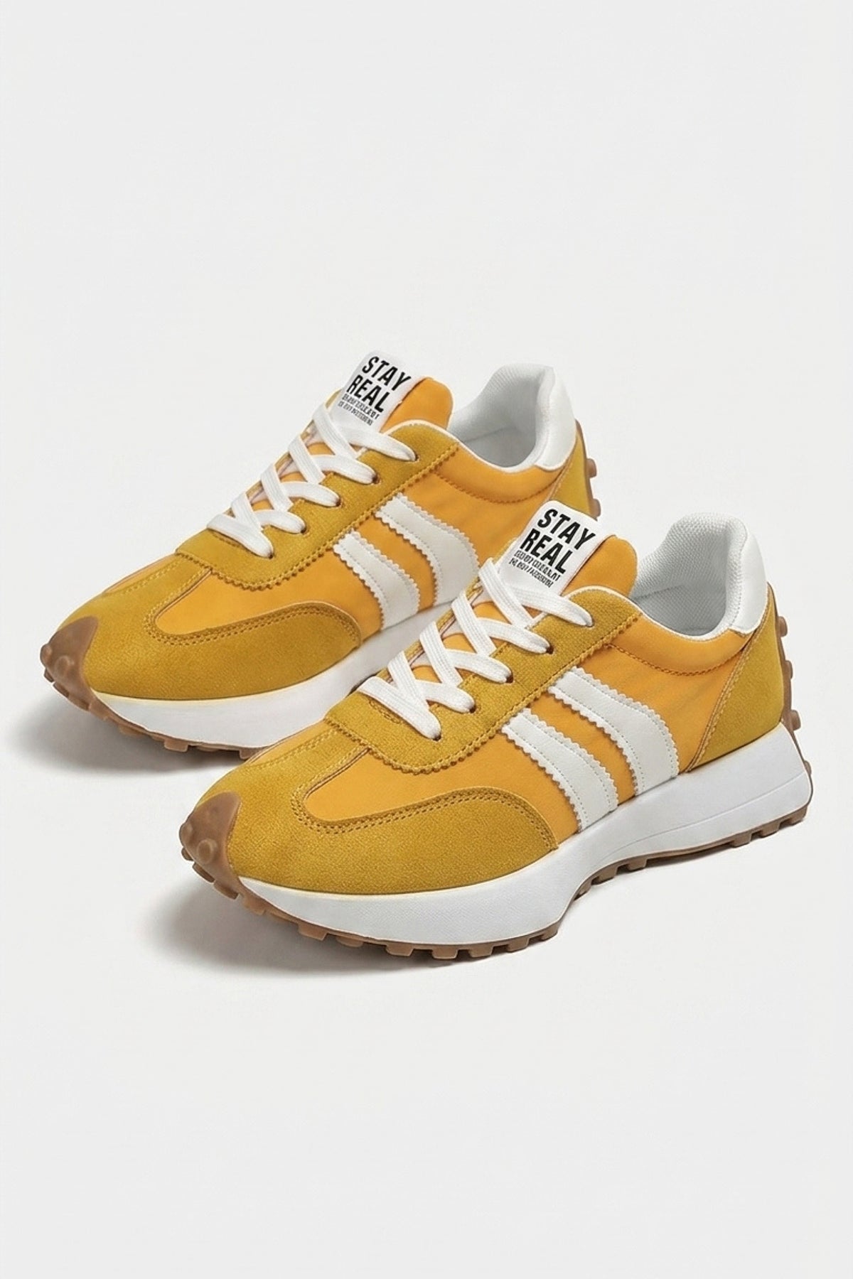 Women’s Casual Platform Retro Suede Trainers