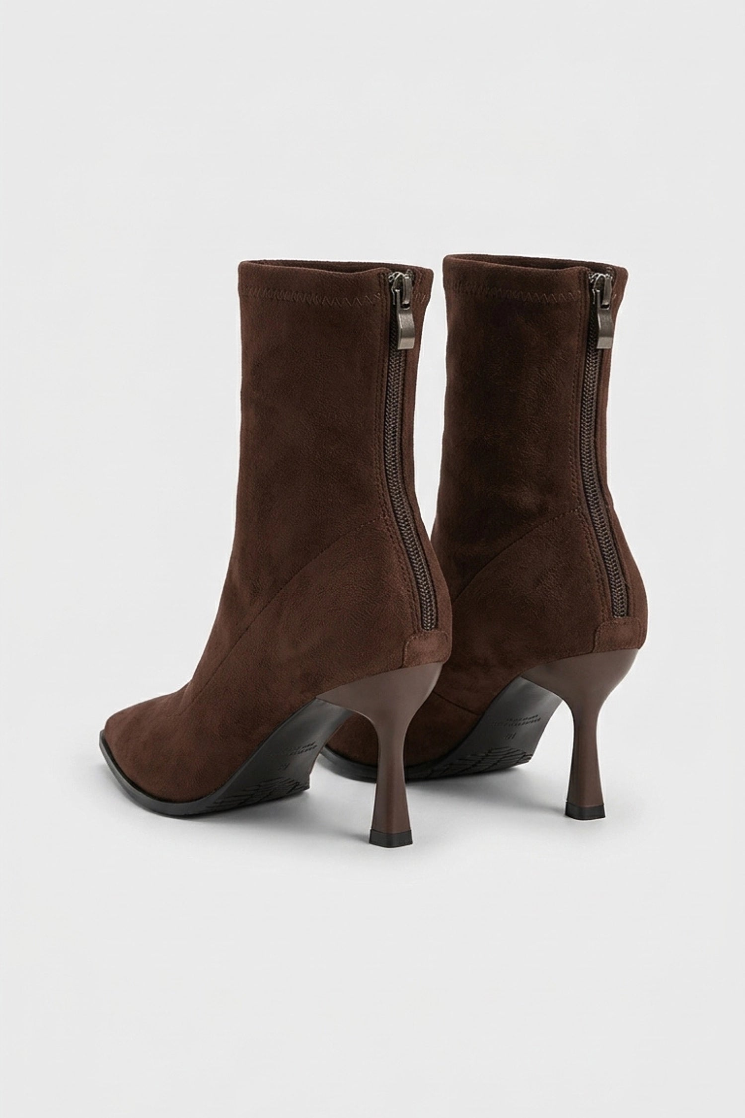 Women’s Winter Suede Pointed Toe High Heeled Ankle Boots