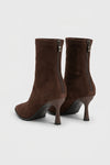 Women’s Winter Suede Pointed Toe High Heeled Ankle Boots