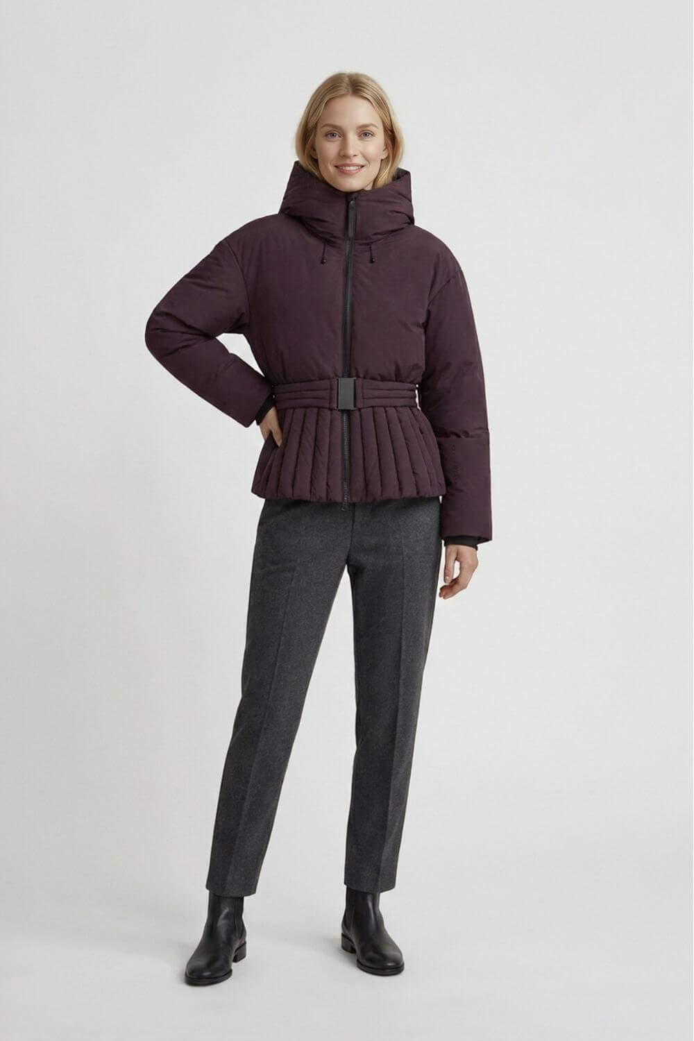 Caurelle | Women’s Short Belted Puffer Jacket