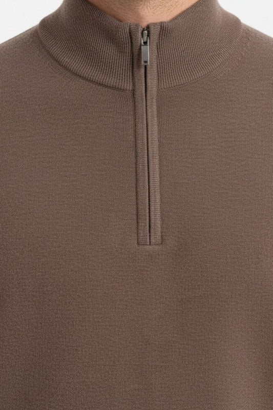 Caurelle | Men’s Wool Half Zip Knitted Jumper