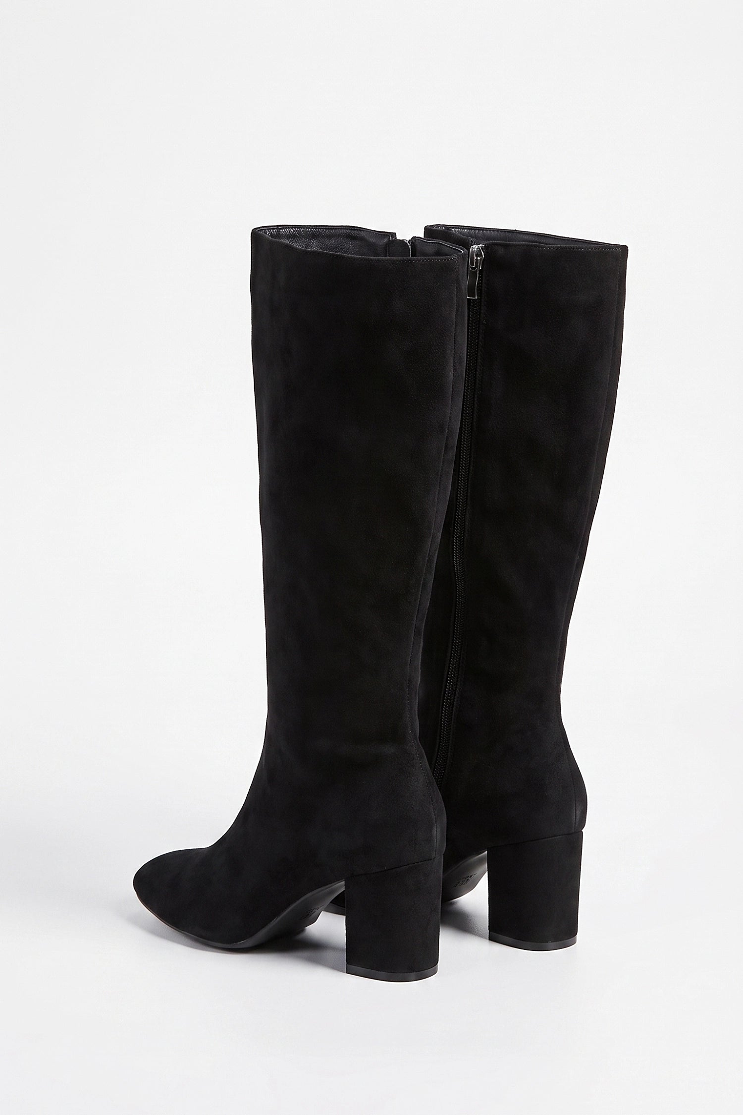 Women's Winter Block Heel Suede Knee High Boots