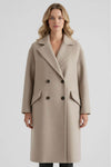 Caurelle | Women’s Long Wool Coat with Lapel Collar