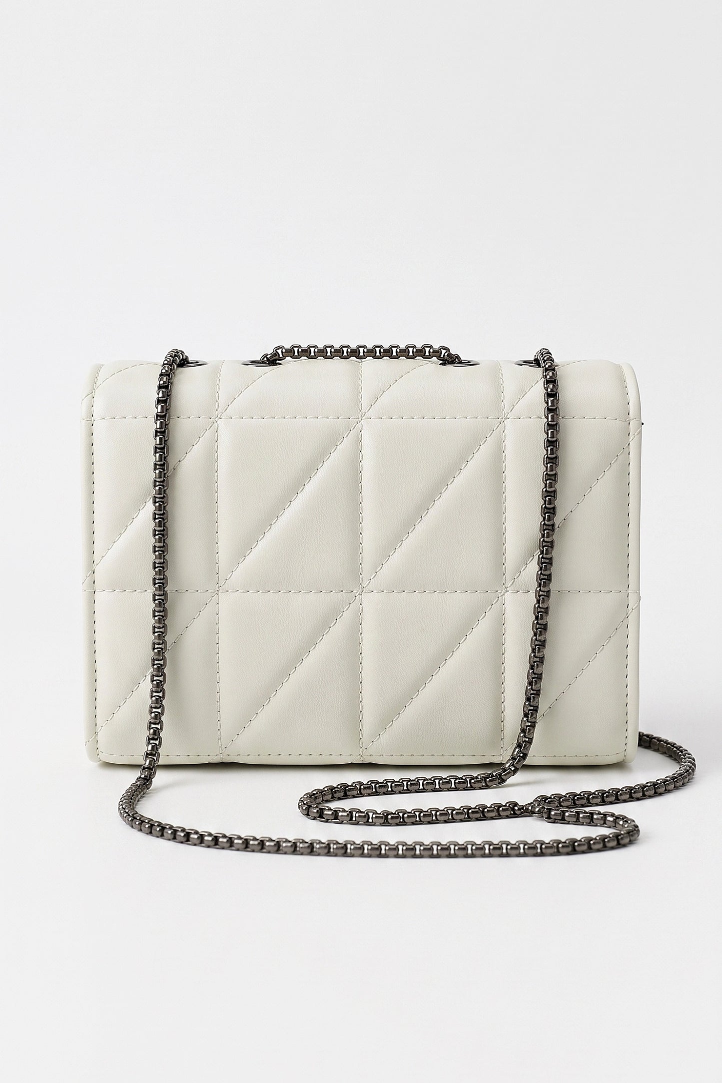 Women's Lightweight Quilted Chain Crossbody Shoulder Bag
