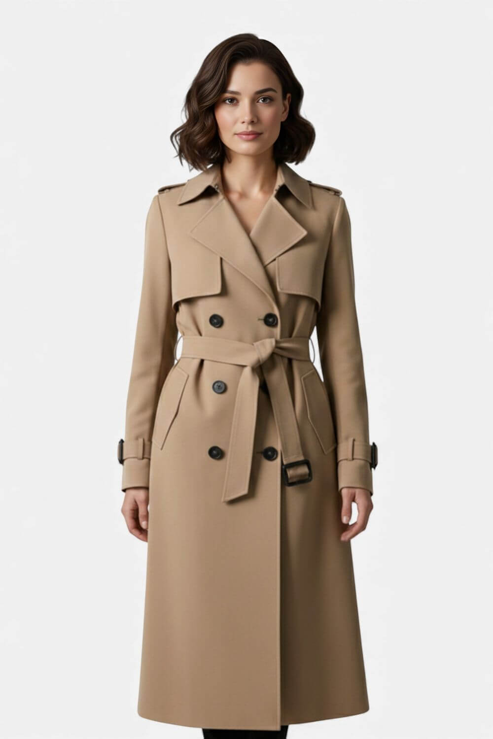 Caurelle | Women’s Belted Long Trench Coat
