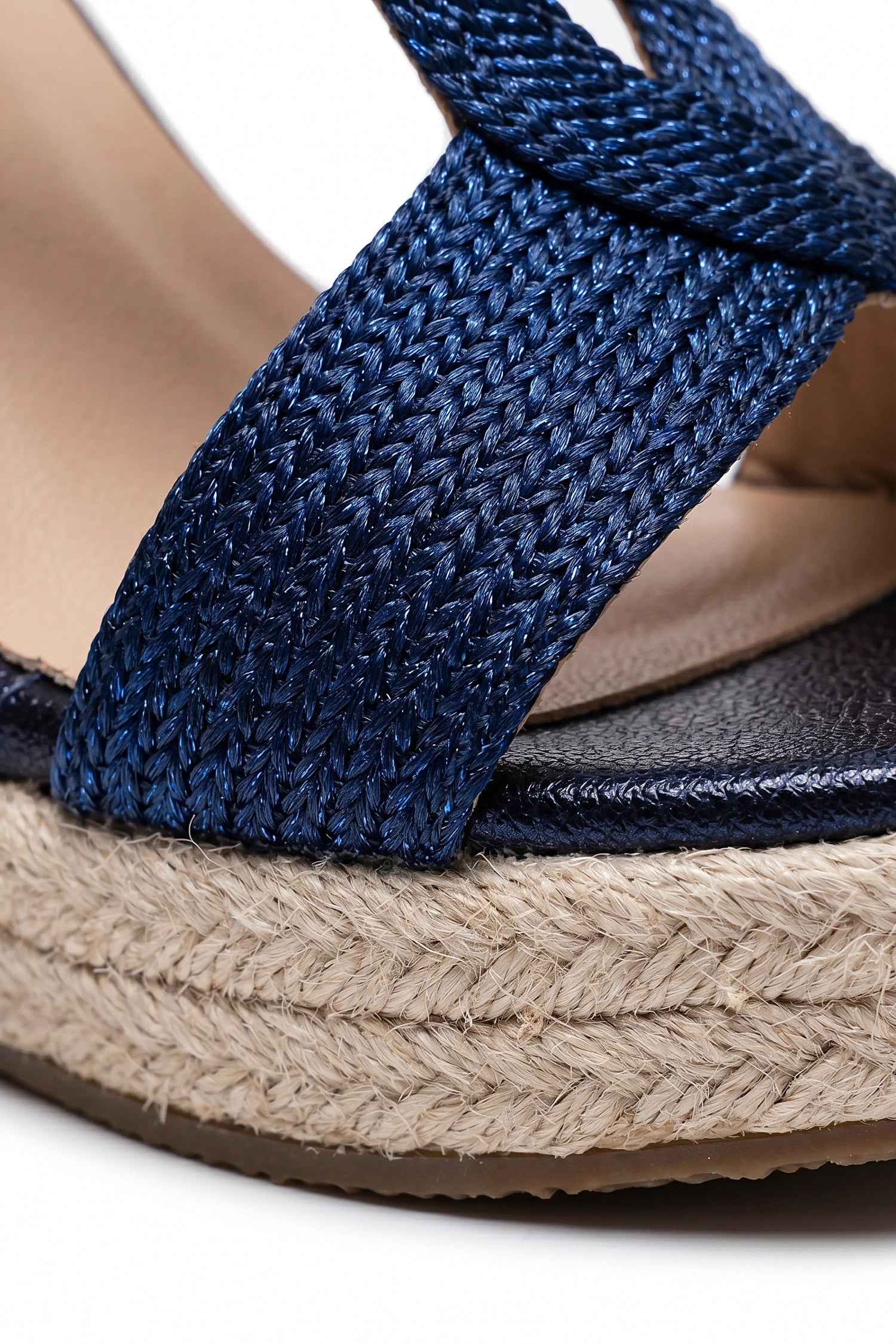 Women's Espadrille Wedge Sandals with Cross Straps