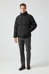Caurelle | Men’s Black Puffer Jacket with Fleece Lining