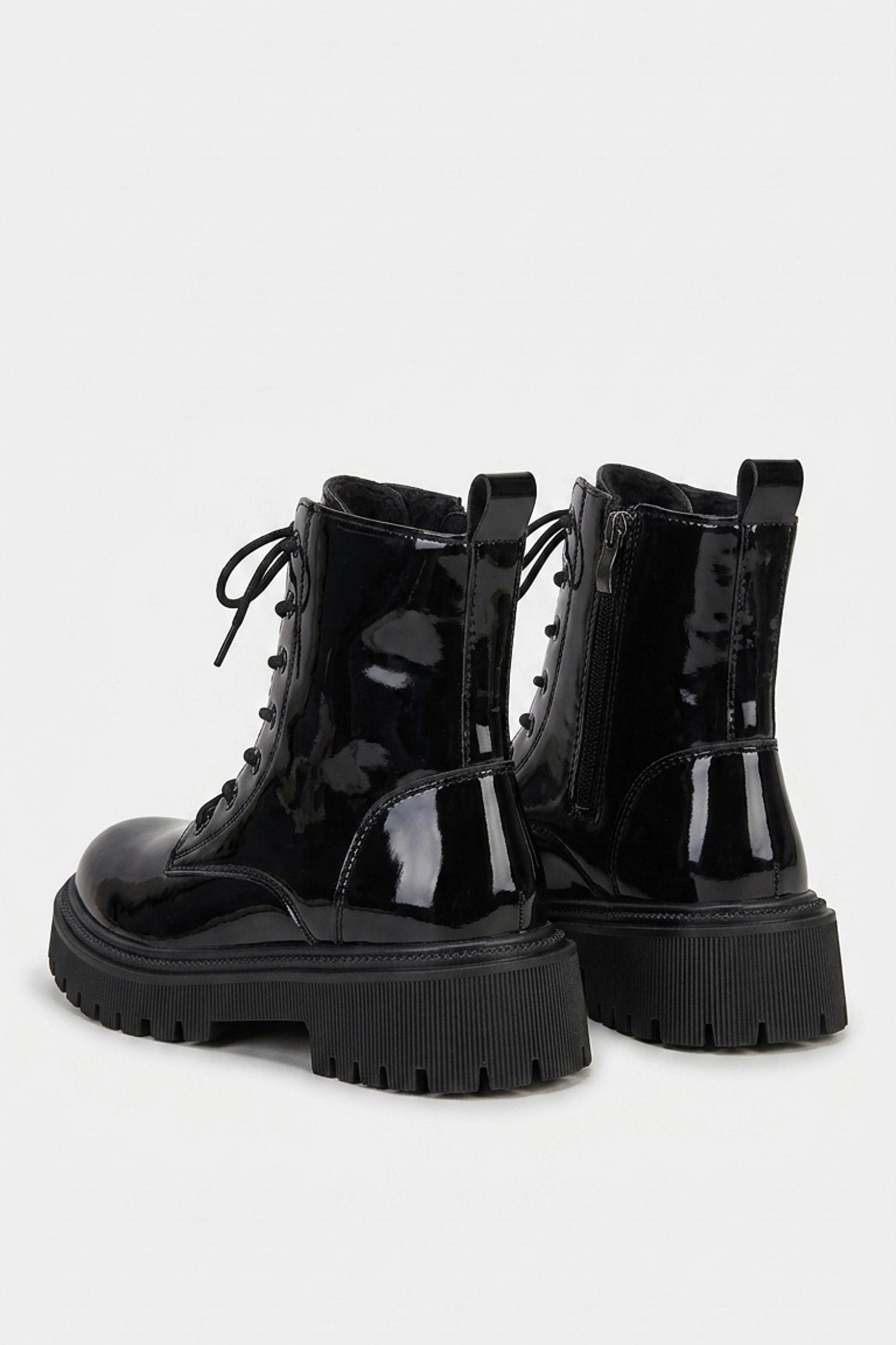 Women’s Winter Black Chunky Platform Ankle Boots