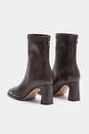 Women's Winter Square Toe Leather Ankle Boots