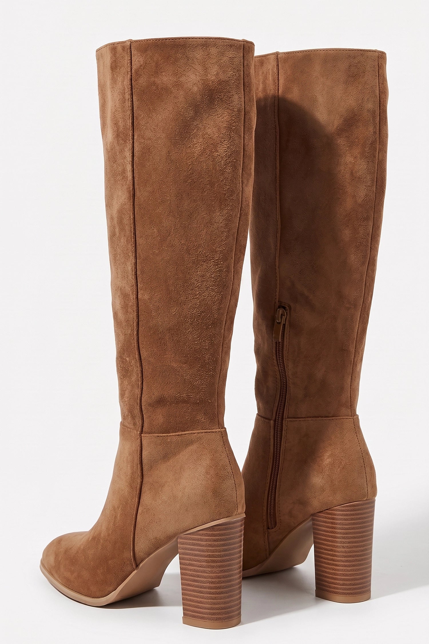 Women's Winter Comfortable Suede Knee High Boots with Side Zip