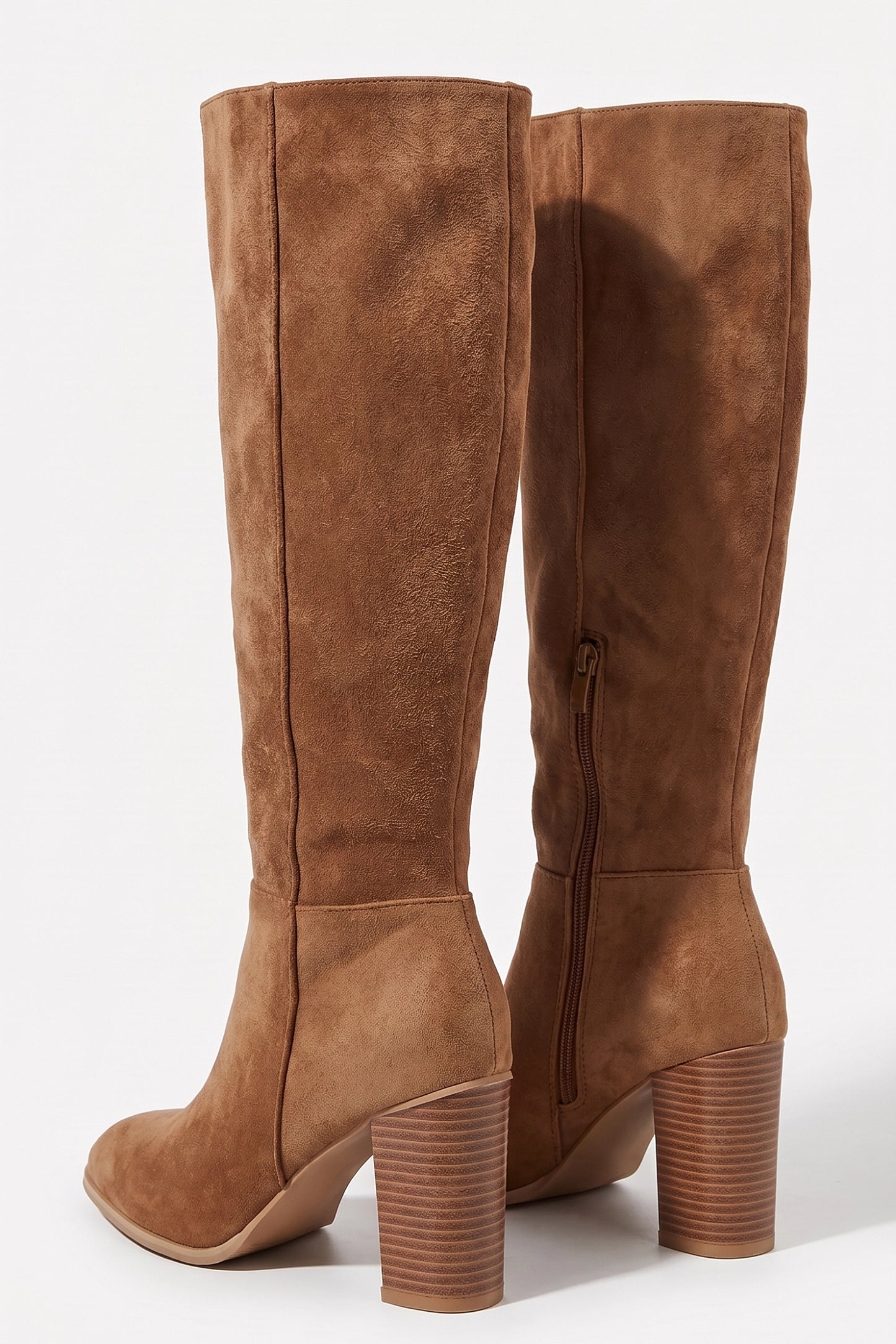 Women's Winter Comfortable Suede Knee High Boots with Side Zip