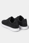 Men's Comfortable Leather Trainers with Low Top and Lace Up