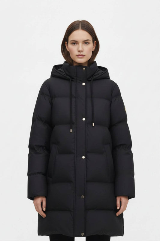 Caurelle | Women’s Mid-Long Hooded Puffer Coat