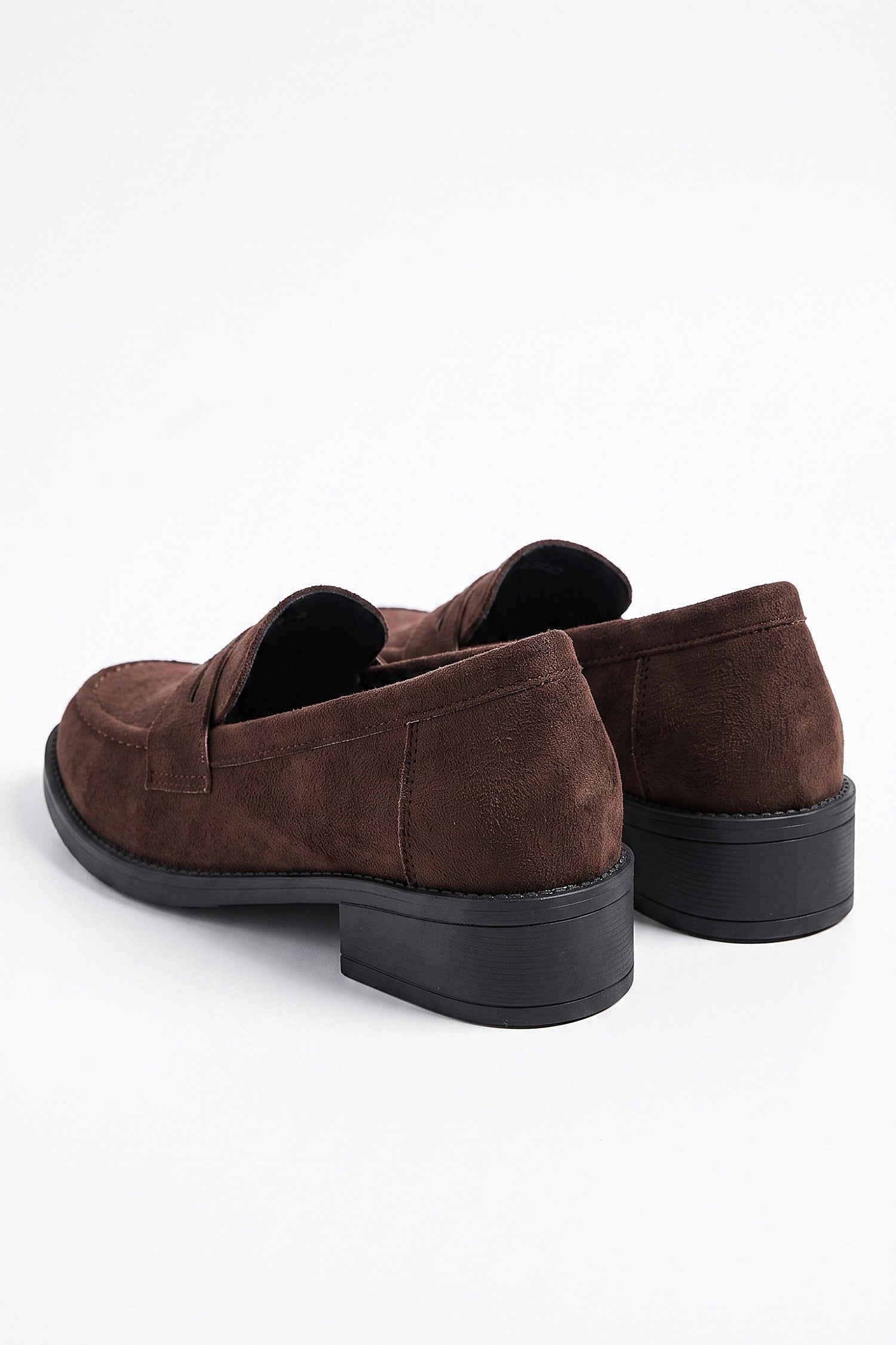 Women's Brown Slip-On Penny Loafers