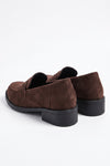 Women's Brown Slip-On Penny Loafers