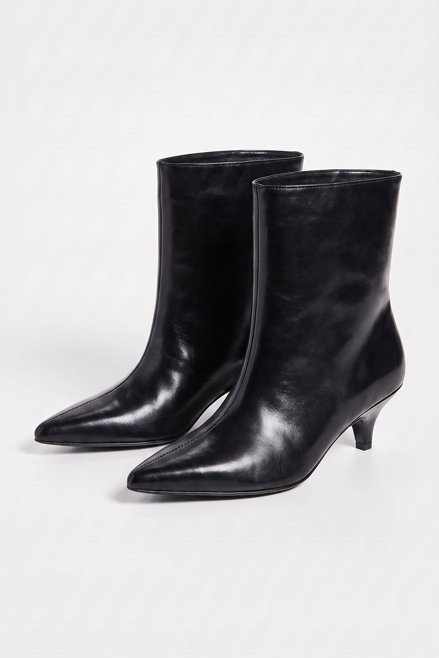 Women's Winter Elegant Leather Ankle Boots with Pointed Toe