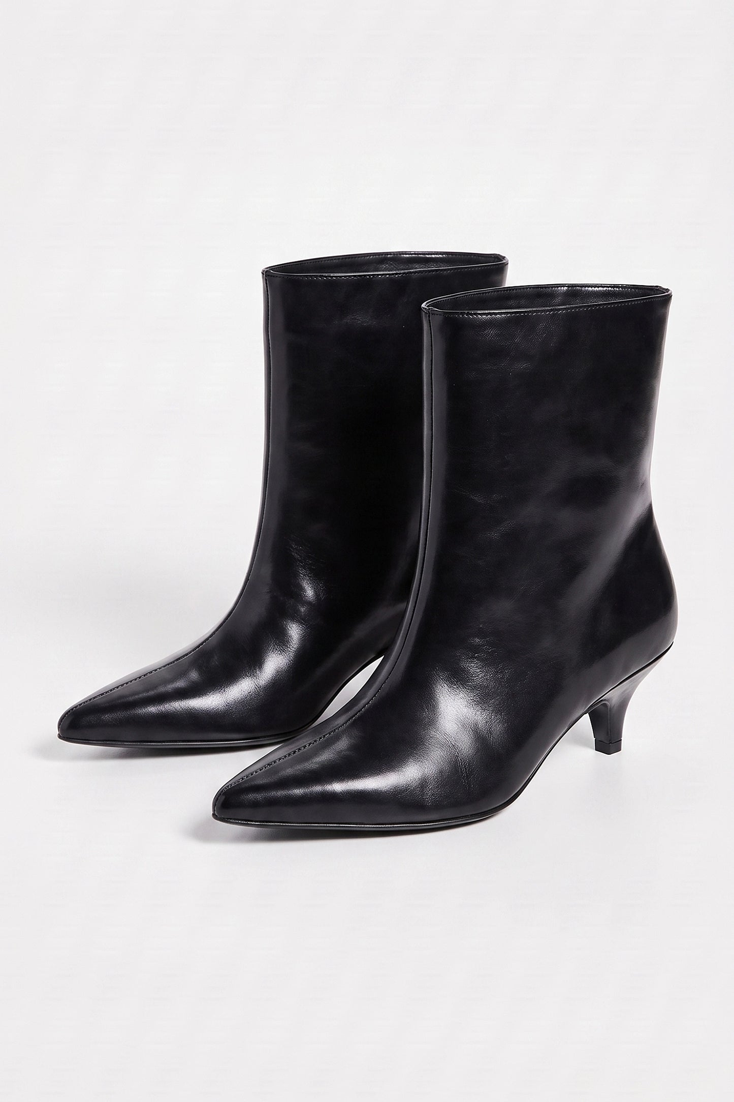 Women's Winter Elegant Leather Ankle Boots with Pointed Toe