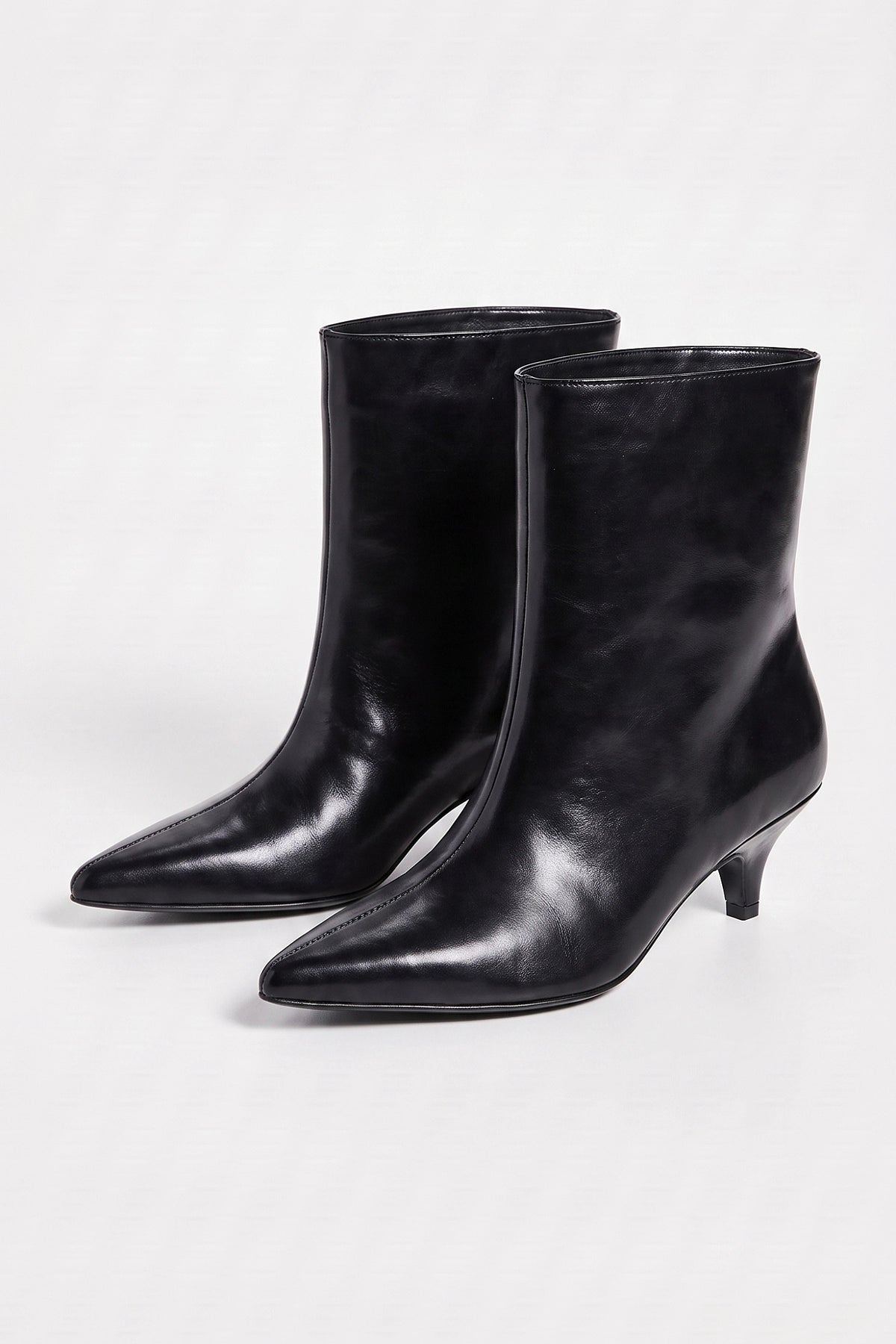 Women's Winter Elegant Leather Ankle Boots with Pointed Toe