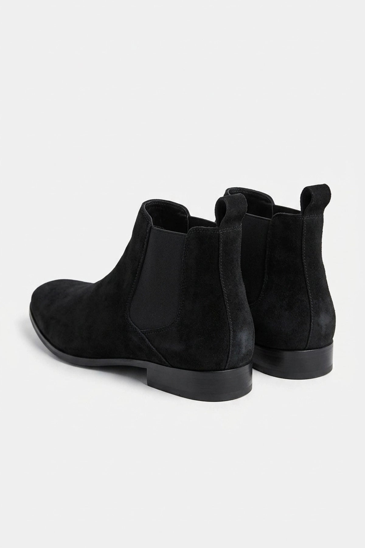 Men’s Winter Easy Wear Suede Chelsea Boots Low Heel