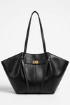 Women's Spacious Leather Shoulder Tote Bag