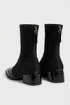 Women’s Winter Pointed Toe Block Heel Ankle Boots