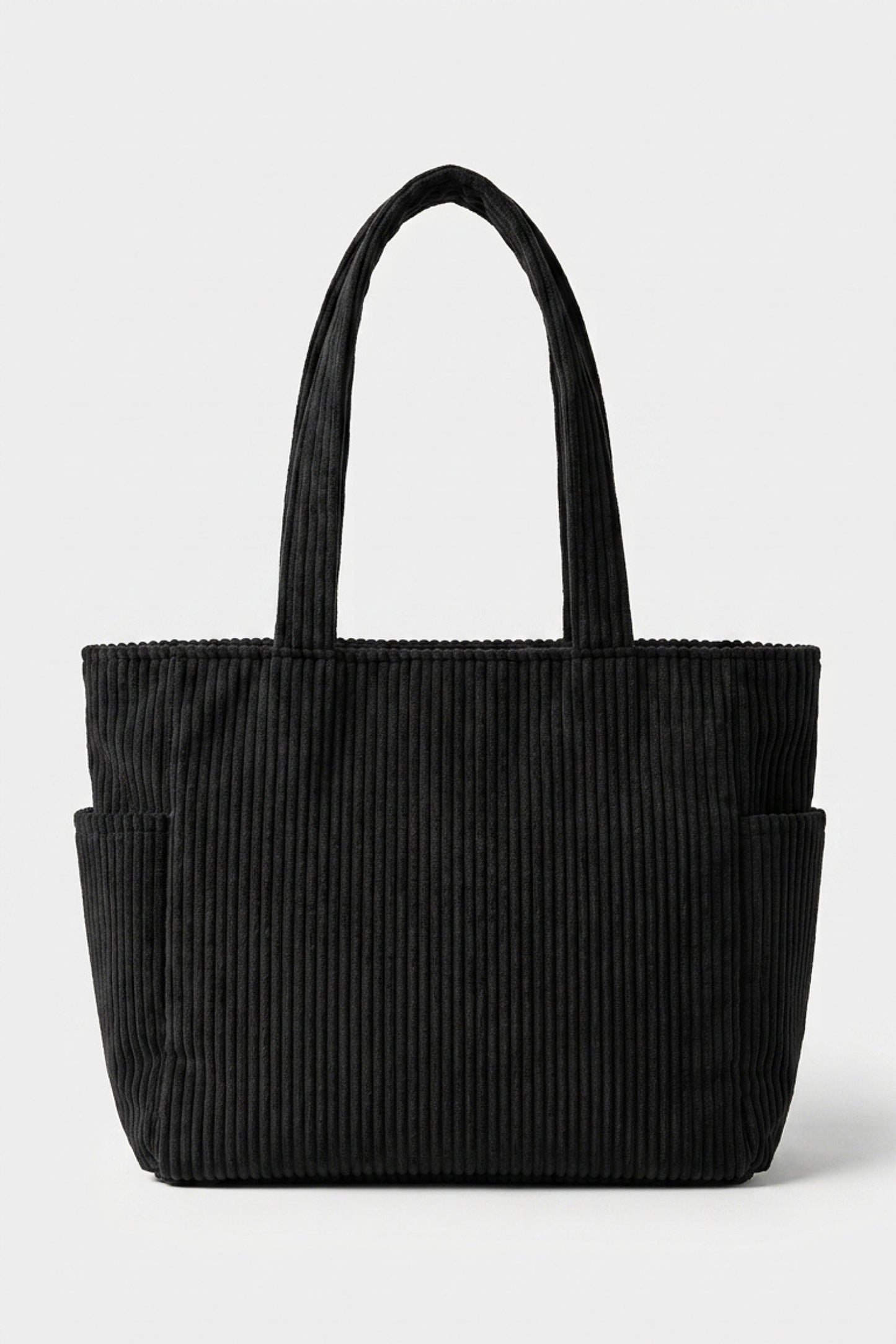 Women's Spacious Corduroy Tote Shoulder Bag