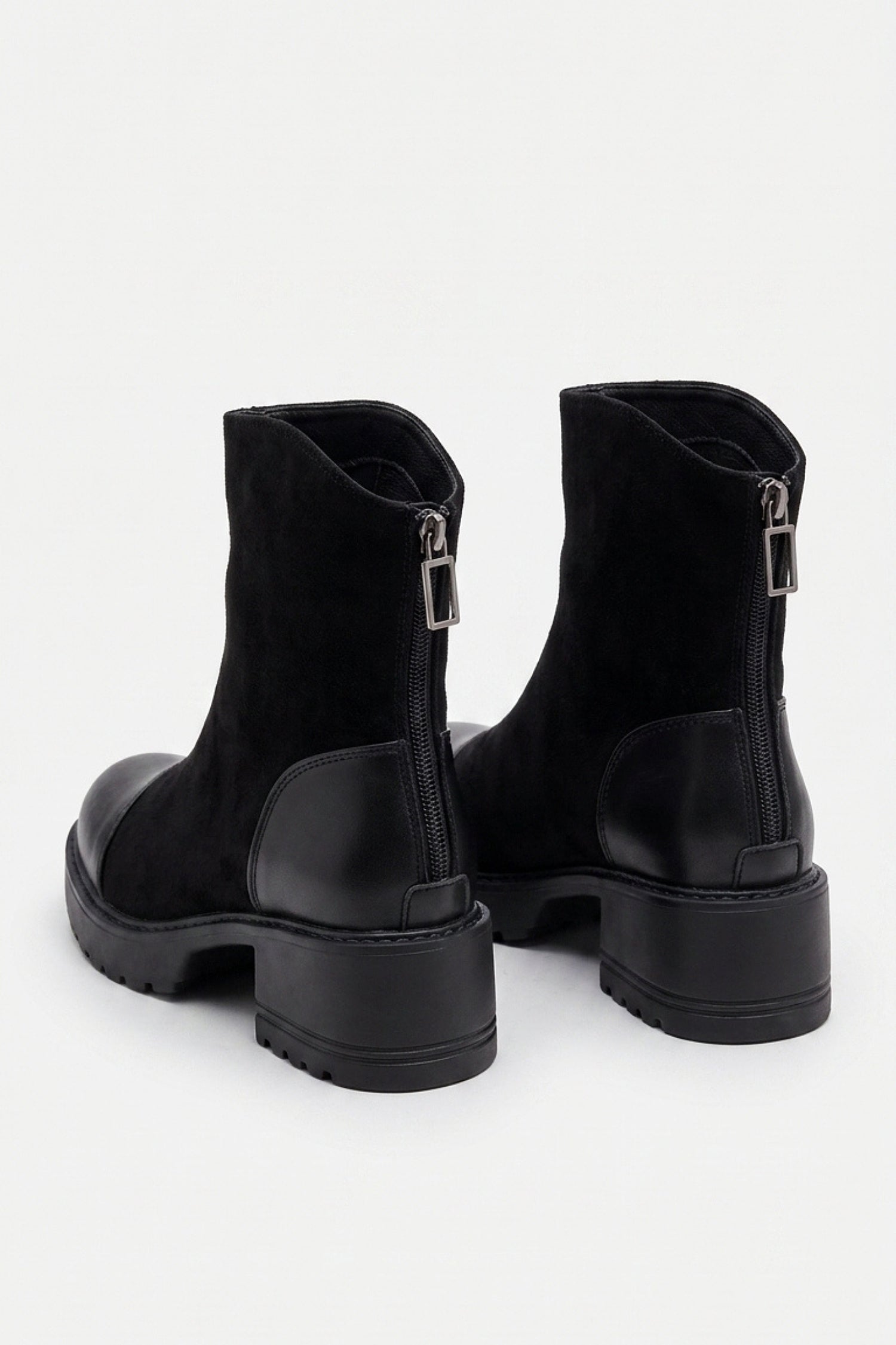 Women’s Winter Chunky Block Heel Suede Ankle Boots