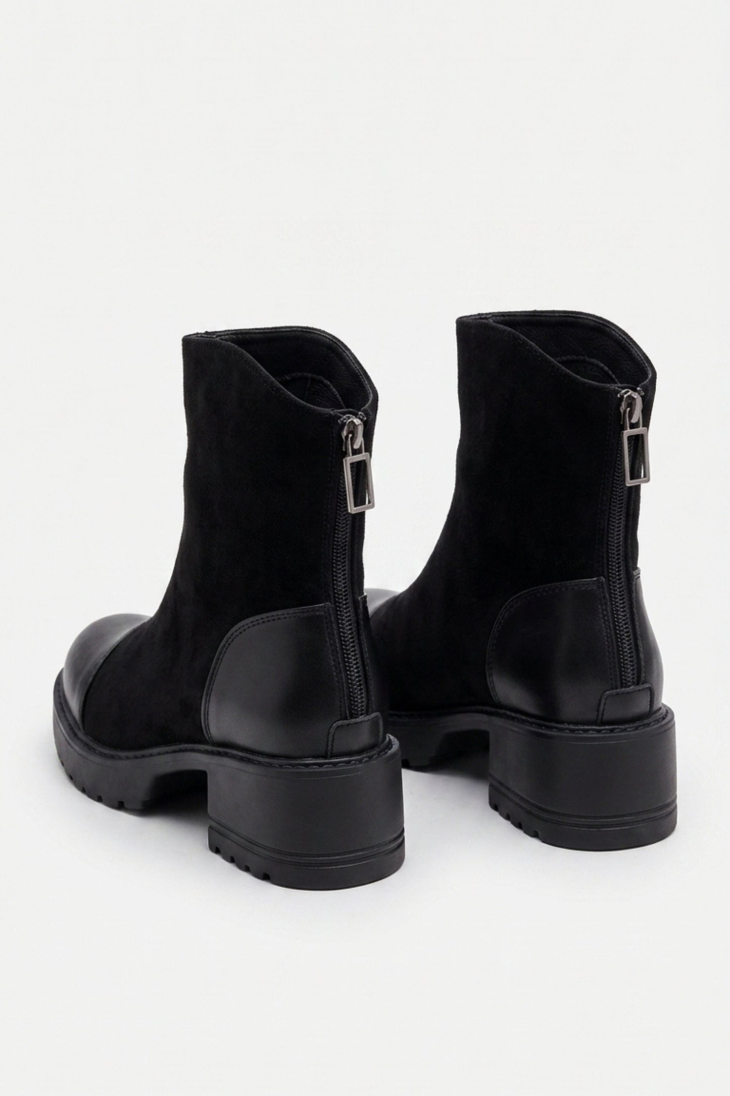 Women’s Winter Chunky Block Heel Suede Ankle Boots