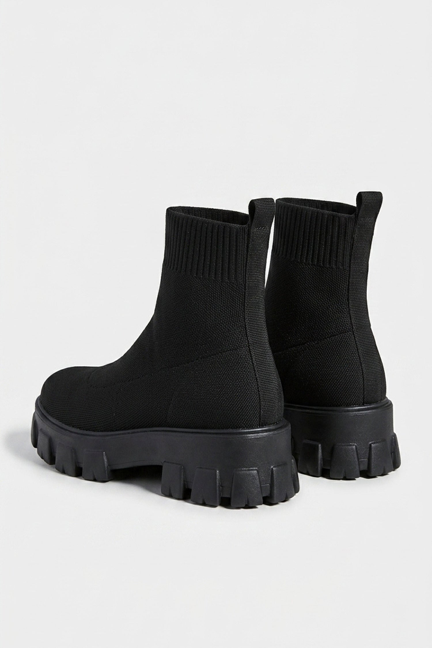 Women's Winter Easy Wear Sock Ankle Boots with Chunky Platform Sole