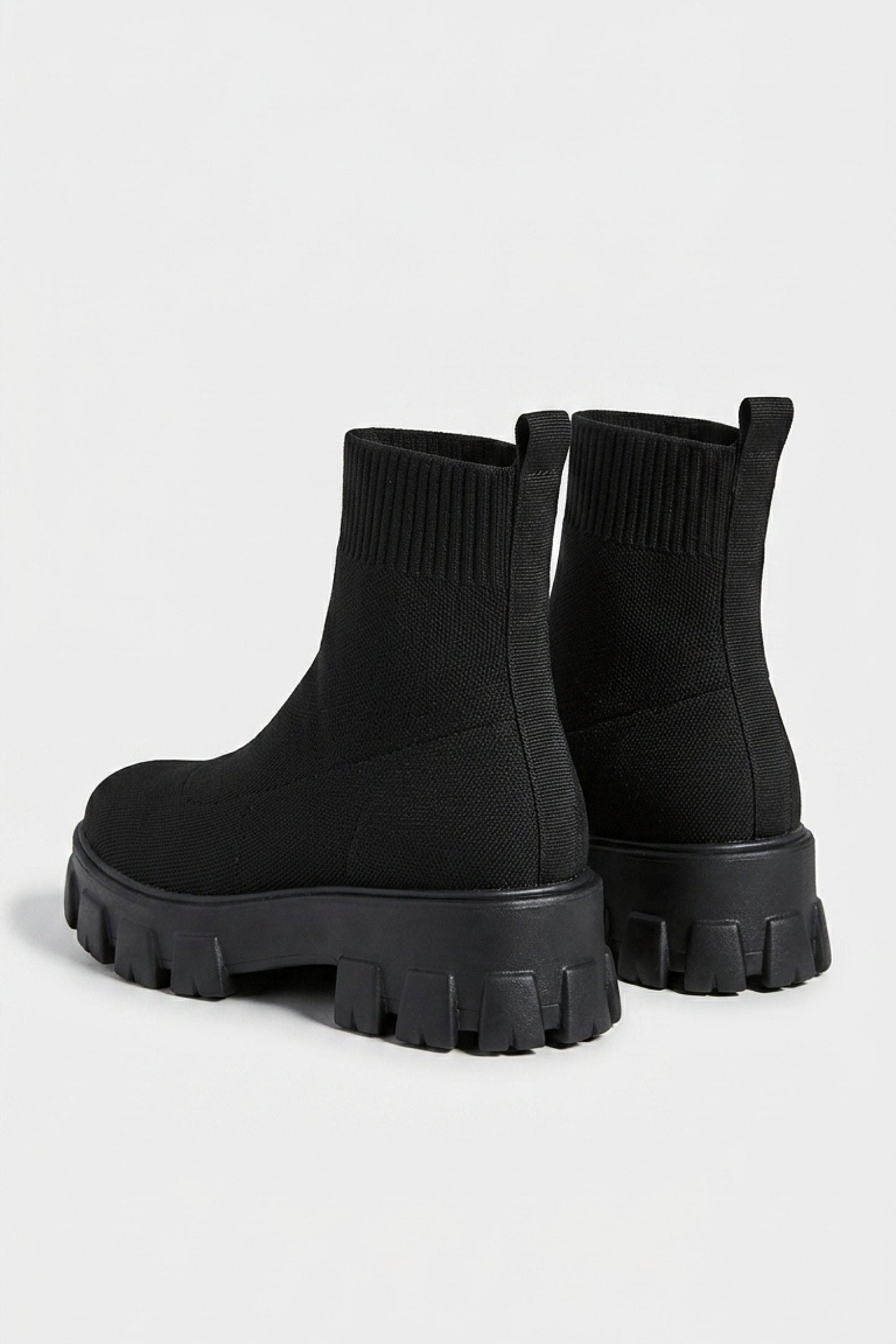 Women's Winter Easy Wear Sock Ankle Boots with Chunky Platform Sole