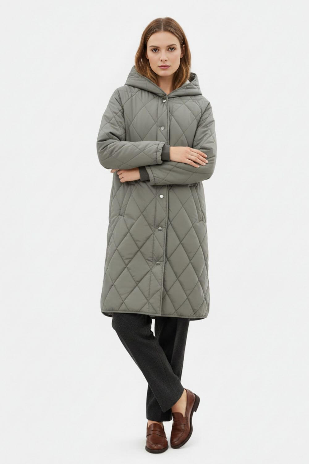 Caurelle | Women’s Long Quilted Puffer Coat – Effortless Warmth Meets Timeless Elegance
